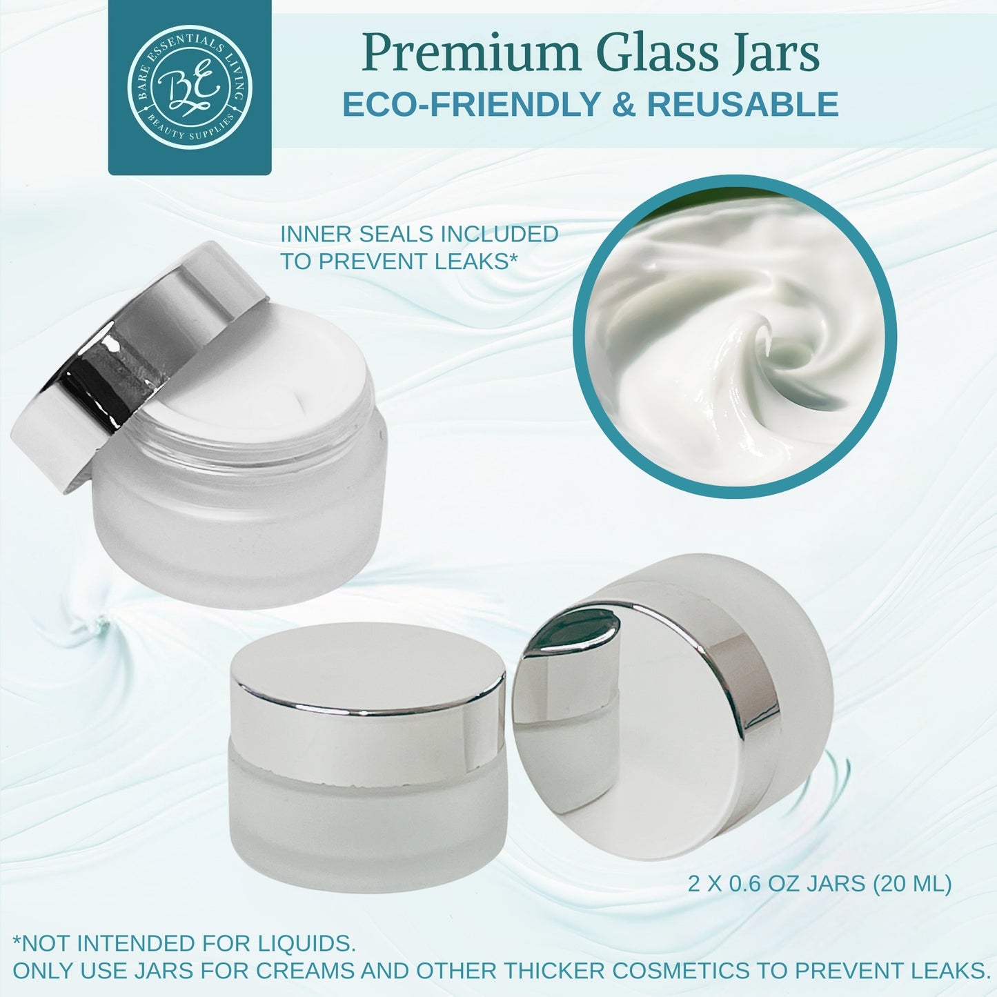 14 Pcs Travel Skincare Containers Set - Glass